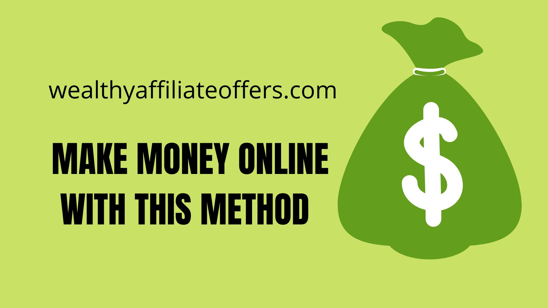 MAKE MONEY ONLINE WITH THIS METHOD